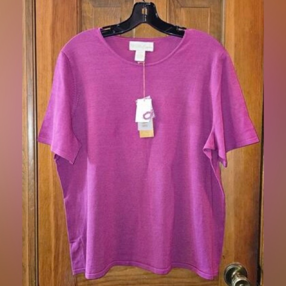 NWT Parisian Signature Wind Plum Sweater